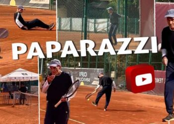 Imagini savuroase cu jurnalistul Cristian Tudor Popescu pe terenul de tenis! Cum stă cu tehnica de joc