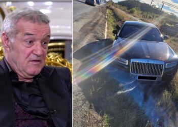 Gigi Becali, implicat într-un accident! A intrat cu Rolls Royce-ul în șanț și s-a contrazis în declarații: „Păi, nu trebuie să merg la Poliție?!