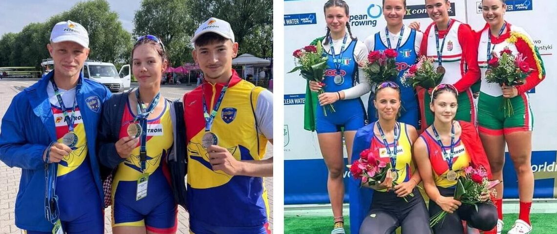 Canotorii de la CSM Suceava au obținut cinci medalii de aur la Europenele de juniori din Polonia