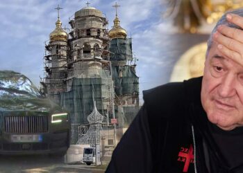 Gigi Becali a fost implicat într-un accident în Pipera, chiar în fața bisericii pe care o construiește